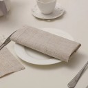 6 pz Tovaglioli in tessuto 50 x 50 cm Con bordo ricamato a emostitch Tovaglioli da tavola in cotone e lino Tovaglioli eleganti 2