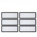 6 Stück Ersatz-HEPA-Filter 110 x 42 mm für Robotersauger Staubfilter für feine Partikel Ersatz Zubehör für saubere Luft 1