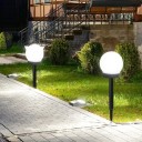 6 Stück Solar-LED-Licht, Gartenbeleuchtung für den Außenbereich, weiße Glühbirne, wasserdichte Solarlampen, Dekoration für Gehwege, Hinterhof 2