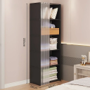 6-Tier Hanging Wardrobe 40 x 28 x 155 cm Textile Storage Wardrobe with Steel Frame Non-Woven Fabric Wardrobe for Clothes and Shoes in the Bedroom 4