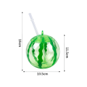 6 τμχ Χαβανέζικες καλοκαιρινές κούπες για ποτό Πλαστικές κούπες σε σχήμα καρπούζι για χυμό Γάμος Γενέθλια Παραλία Πάρτι Διακόσμηση Πισίνας 2