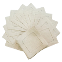 6 uds Servilletas de tela 20 x 20 cm Con borde de hemstitch acolchado Servilletas de mesa de algodón y lino Servilletas elegantes para la mesa 2