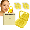 60 unid. Adesivos em gel para acne estrelas Base aquosa Pensos coloridos para borbulhas Uso diurno e noturno Caixa com espelho 5