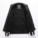 Bikerjacka i skinn för män 14