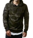 Herresweatshirt med militærmønster J1436 2