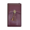 Dams mini crossbody väska för mobiltelefon Med tofs Metalldekoration Framficka Konstgjort PU-läder Bredd 11 cm Höjd 18 cm 6