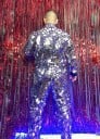 Glittrig jumpsuit för män 2
