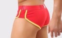 Boxershorts i bomull för män med bälte och dragkedja J3059 9