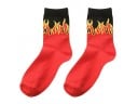 Lange Herrensocken mit Flammen 1