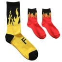 Lange Herrensocken mit Flammen 2