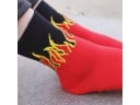 Lange Herrensocken mit Flammen 9