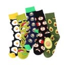 Lange Herrensocken mit Food-Print 6
