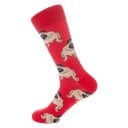 Lange Herrensocken mit Hundeaufdruck 1