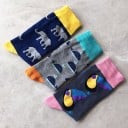 Lange Herrensocken mit Tieren 4