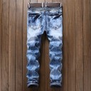 Herrjeans med dragkedjor till knä 2