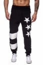 Joggers pour hommes avec étoiles J2119 1