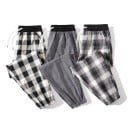 Pantalons à carreaux pour hommes F1538 4