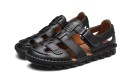 Sandaler med läderrem för män 4