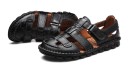 Sandaler med läderrem för män 6
