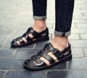 Sandaler med läderrem för män 7