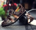 Sandaler med läderrem för män 12
