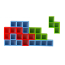 64 blocs de jeu d'équilibre avec base Tetra Tower Blocs de construction Jeu familial pour enfants et adultes Amusement en équipe Jeu de fête 4