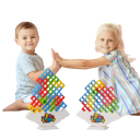 64 bloques juego de equilibrio con base Tetra Tower Bloques de construcción Juego familiar para niños adultos Diversión en equipo Juego de fiesta 9