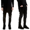 Moderna jeans för män - Svarta 2