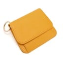 Damså wallet för nycklar av äkta läder med lock och metallring Litet fickfodral 13 x 10 x 2,5 cm För handväska och ficka 6