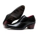 Scarpe stringate da uomo con tacco J1506 3