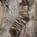 Herrensocken mit Zebramotiv 2