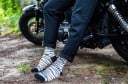Herrensocken mit Zebramotiv 10