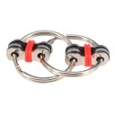 Antistressringar för nycklar kopplade med metalliska länkar Handhållna leksaker för att snurra med fingrarna och koppla av Mått 5,5 x 2,8 cm 2