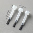 66 stk Engangs neglebørster 4,5 x 1,2 cm Erstatningshoveder 2 x 5 cm Applikator til lak og gel Børster med rund hoved til lak 4
