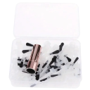 66 uds Pinceles desechables para uñas 4,5 x 1,2 cm Cabezas de repuesto 2 x 5 cm Aplicador de esmalte y gel Pinceles con cabeza redonda para esmalte 1