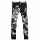 Herrstyliga jeans med varg 2