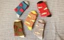 Stilvolle Herrensocken A2256 8