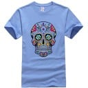 Dödskalle t-shirt för män T2056 7