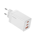 67W Schnellladegerät mit USB A und 2x USB C Anschlüssen GaN Schnellladegerät PD3.0 QC4.0 Kompaktadapter mit EU Stecker für mehrere Geräte 1