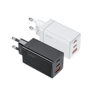 67W Schnellladegerät mit USB A und 2x USB C Anschlüssen GaN Schnellladegerät PD3.0 QC4.0 Kompaktadapter mit EU Stecker für mehrere Geräte 6