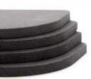 Antivibrationsunderlägg för tvättmaskinens fötter 4 st Dämpar vibrationer och skyddar golvet mot skador Flexibelt material Svart färg 7,7 x 7,7 x 0,7 4