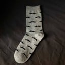 Lustige Herrensocken mit Schnurrbärten 4