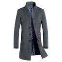 Pánsky dlhý elegantný kabát J977 3