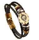 Bracciale in pelle da uomo segno 5