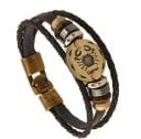 Bracciale in pelle da uomo segno 7
