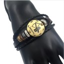 Bracciale in pelle da uomo segno 15