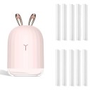Aromadiffusor med djurmotiv för att dofta upp hemmet Mjuk belysning Tank 220 ml Drivning via USB Material ABS och PP Mått 8 x 8 x 13,9 cm 5