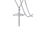 Herrhalsband med kors D112 2