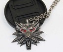 Herrhalsband med varg D304 3