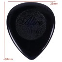 6er Set Alice Stubby 2 mm Gitarrenplektren Bunte dicke Kunststoffplektren Für einen unverwechselbaren Ton Ergonomische Form Fester Griff Schnelle Ansprache 4